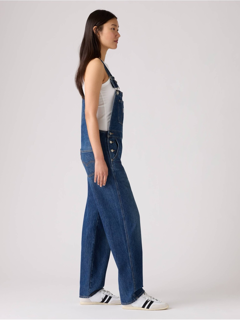 NWOT Levi's Dark Blue Denim Women's Overalls size L